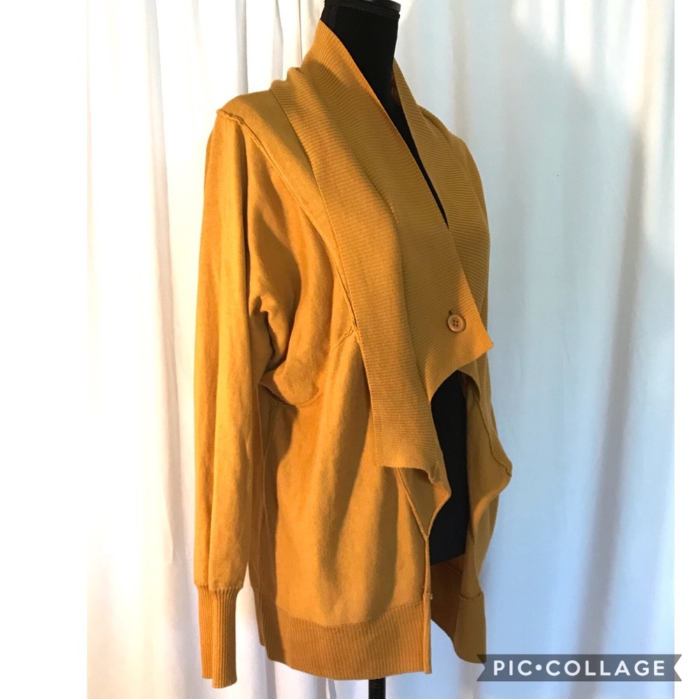 Mac & Jac Double Panel Single Button Cardigan Szl - image 4